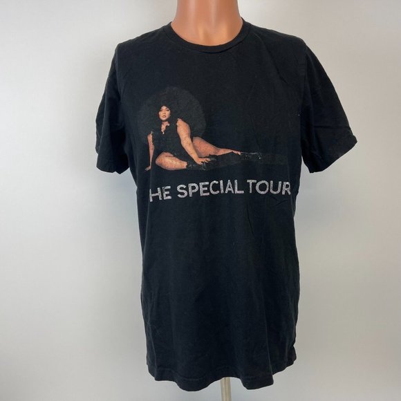 Lizzo The Special Tour T Shirt 2022 Pop Concert Black Size L - Picture 2 of 4